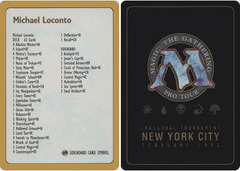 1996 Michael Loconto Decklist Card