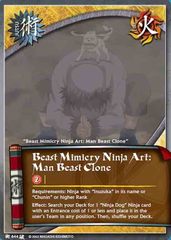 Beast Mimicry Ninja Art: Man Beast Clone - J-644 - Common - 1st Edition