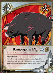 Rampageous Pig - N-764 - Common - 1st Edition