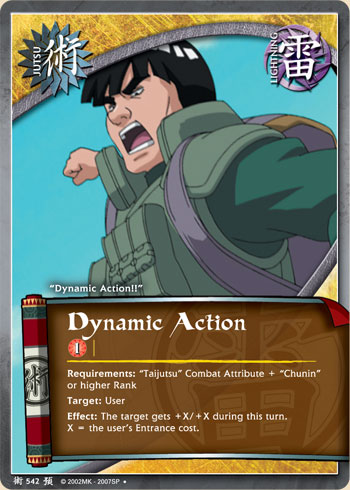 Dynamic Action - J-542 - Uncommon - 1st Edition