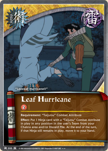 Leaf Hurricane - J-555 - Rare - 1st Edition