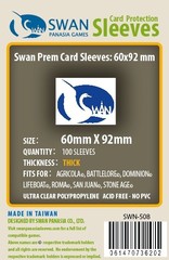 Swan Prem Card Sleeves: 60x92 mm Euro - 100 count