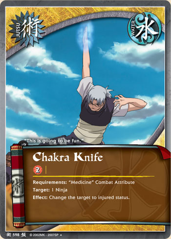 Chakra Knife - J-598 - Uncommon - 1st Edition