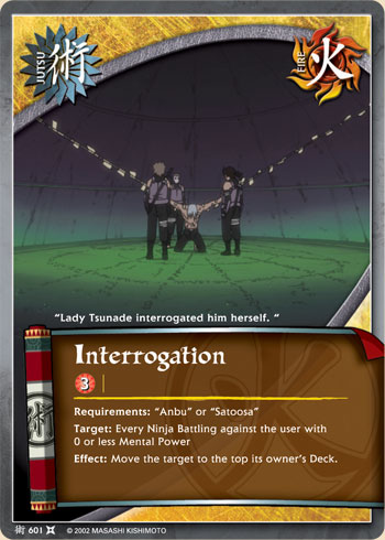 Interrogation - J-601 - Common - 1st Edition