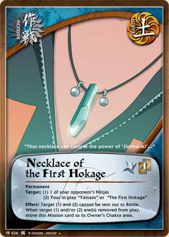 Necklace of the First Hokage - M-526 - Uncommon - 1st Edition