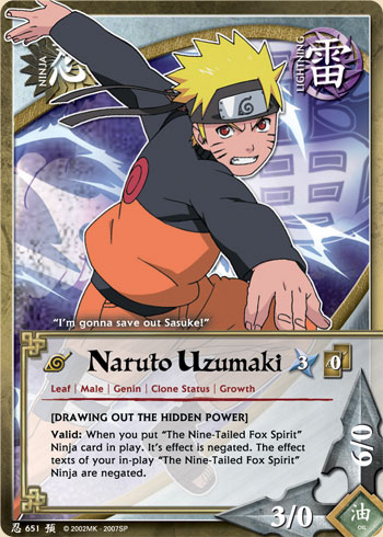 Naruto Uzumaki - N-651 - Common - 1st Edition