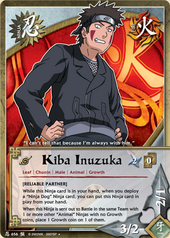 Kiba Inuzuka - N-656 - Uncommon - 1st Edition