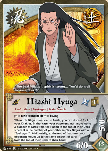 Hiashi Hyuga - N-659 - Uncommon - 1st Edition