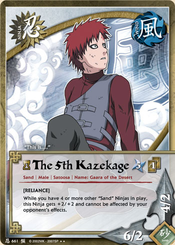 The 5th Kazekage - N-661 - Rare - 1st Edition