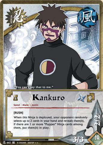 Kankuro - N-662 - Rare - 1st Edition