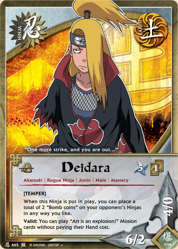 Deidara - N-665 - Uncommon - 1st Edition