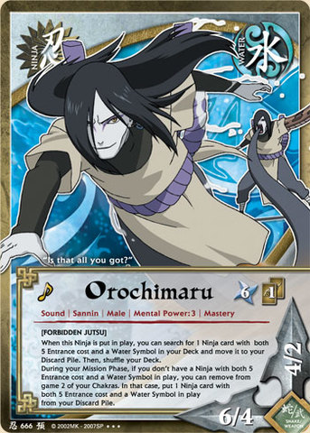orochimaru yugioh card 166 Orochimaru - N-666 - Super