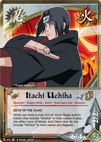 Itachi Uchiha - N-676 - Uncommon - 1st Edition