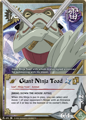 Giant Ninja Toad - N-692 - Uncommon - 1st Edition