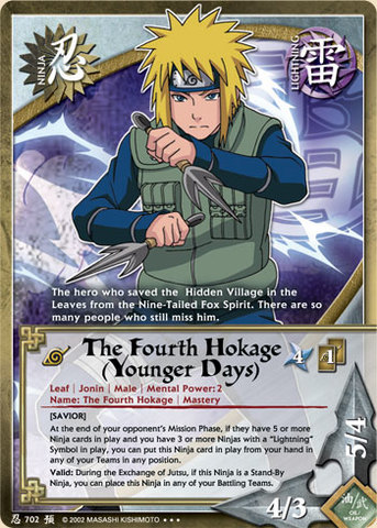 The Fourth Hokage (Younger Days) - N-702 - Super Rare - 1st Edition - Foil
