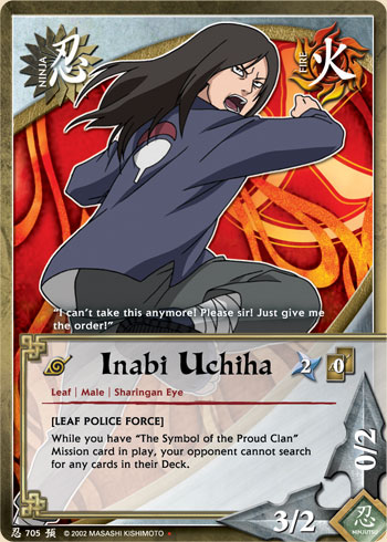 Inabi Uchiha - N-705 - Uncommon - 1st Edition