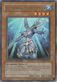 Elemental Hero Ocean - JUMP-EN013 - Ultra Rare - Limited Edition