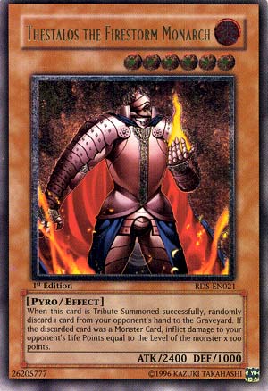 Thestalos the Firestorm Monarch - RDS-EN021 - Ultimate Rare - 1st Edition