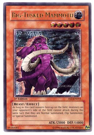 Big-Tusked Mammoth - FET-EN015 - Ultimate Rare - 1st Edition