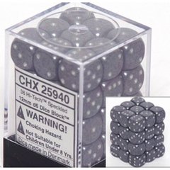 36 Hi-Tech Speckled 12mm D6 Dice Block - CHX25940