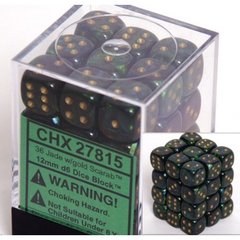 Scarab 12mm Jade w/Gold D6 Dice - CHX25815