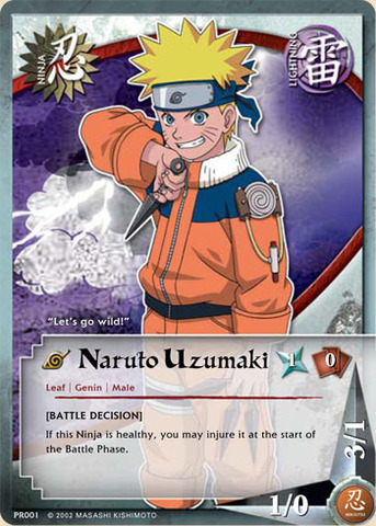 Naruto Uzumaki - PR-001 - Common- Unlimited Edition
