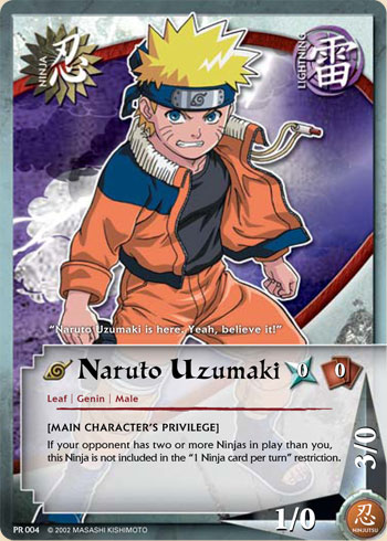 Naruto Uzumaki - PR-004 - Common - 1st Edition