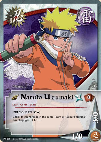Naruto Uzumaki - PR-005 - Common - 1st Edition