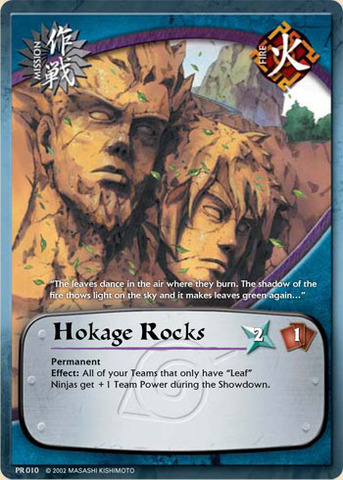 Hokage Rocks - PR-010 - Common - 1st Edition