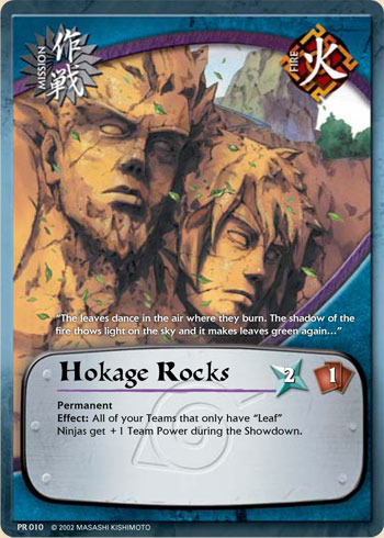 Hokage Rocks - PR-010 - Common - 1st Edition