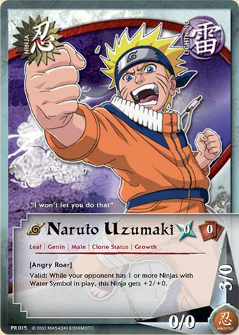 Naruto Uzumaki - PR-015 - Common - 1st Edition