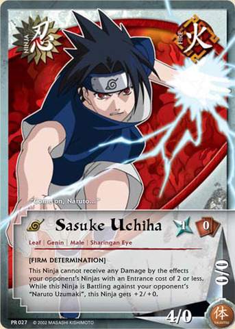Sasuke Uchiha - PR-027 - Common - 1st Edition