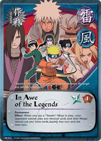 In Awe of the Legends - PR-032 - Common - 1st Edition