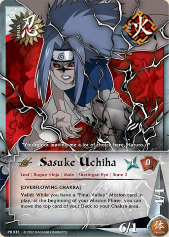 Sasuke Uchiha - PR-035 - Common - 1st Edition