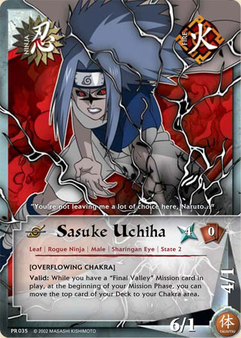 Sasuke Uchiha - PR-035 - Common - 1st Edition