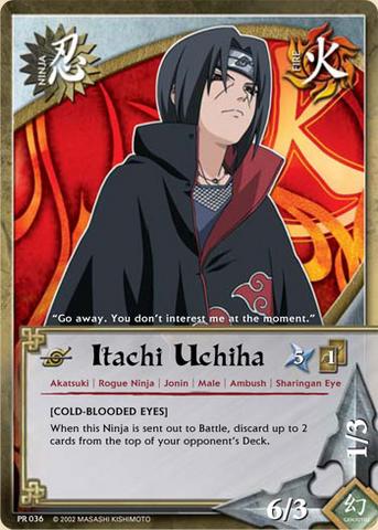 Itachi Uchiha - PR-036 - Common - 1st Edition