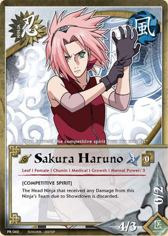 Sakura Haruno - PR-040 - Common - 1st Edition