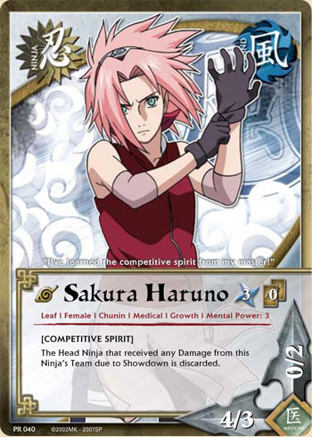 Sakura Haruno - PR-040 - Common - 1st Edition