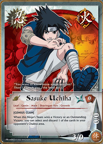 Sasuke Uchiha - PR-US002 - Common - 1st Edition