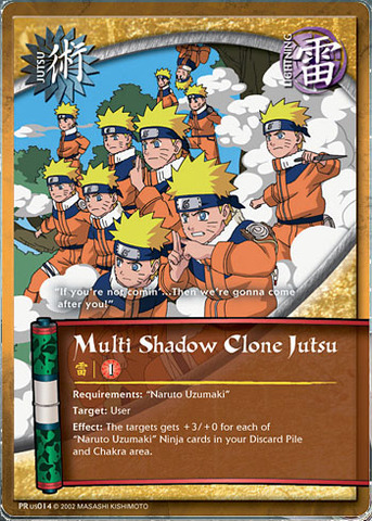 Multi Shadow Clone Jutsu - PR-US014 - Common - 1st Edition