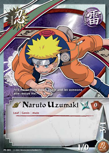 Naruto Uzumaki - PS-001 - Common - 1st Edition