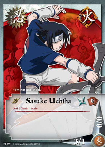 Sasuke Uchiha - PS-002 - Common - 1st Edition