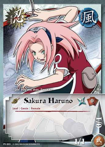 Sakura Haruno - PS-003 - Common - Gencon - E3 - Diamond Foil 