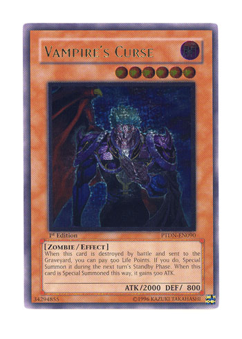 Vampires Curse - PTDN-EN090 - Ultimate Rare - 1st Edition