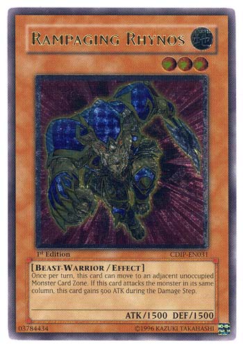 Rampaging Rhynos - CDIP-EN031 - Ultimate Rare - 1st Edition