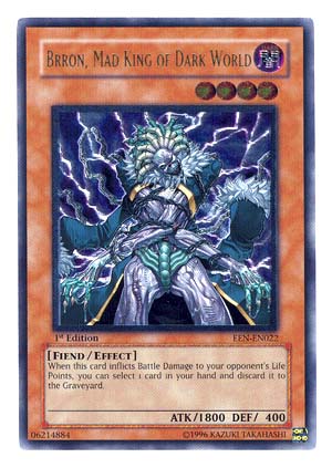 Brron, Mad King of Dark World - EEN-EN022 - Ultimate Rare - 1st Edition