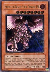 Horus the Black Flame Dragon LV8 - SOD-EN008 - Ultimate Rare - 1st Edition