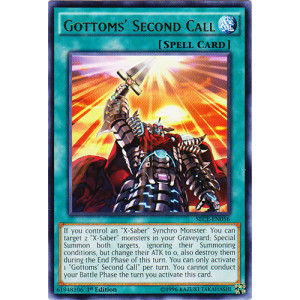 Gottoms Second Call - SECE-EN056 - Rare - 1st Edition