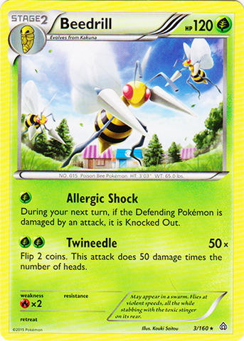 Beedrill - 3/160 - Rare