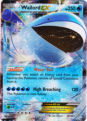 Wailord-EX - 38/160 - Holo Rare EX